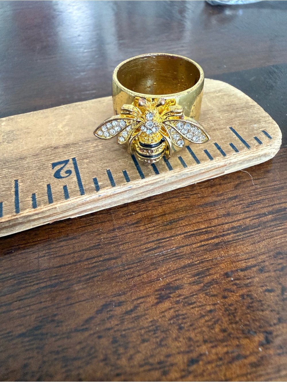 925 Sterling Bumblebee Ring size 6